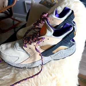 Men’s Air Huarache Run Mowabb linen beige purple black ACG